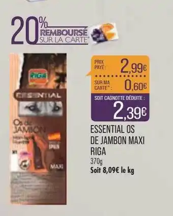 Match Essential os de jambon maxi riga offre