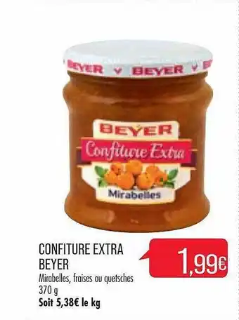 Match Confiture extra beyer offre