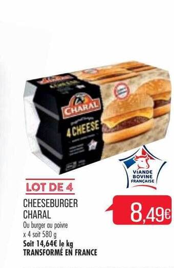 Match Cheeseburger charal offre