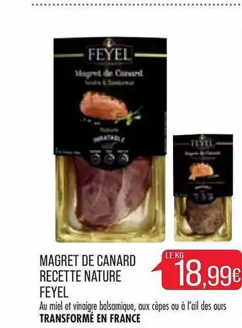 Match Magret de canard recette nature feyel offre