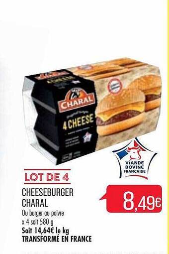Match Cheeseburger charal offre