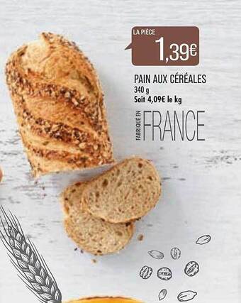 Match Pain aux céréales offre