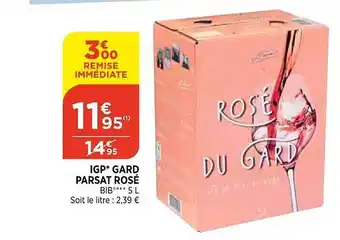 Maximarché Igp gard parsat rosé offre