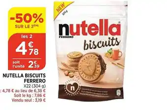 Maximarché Nutella biscuits ferrero offre