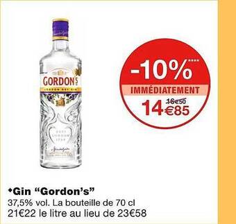 Monoprix Gin gordon's offre