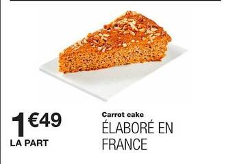 Monoprix Carrot cake offre