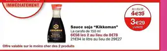 Monoprix Sauce soja offre