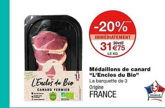 Monoprix Médaillons de canard offre