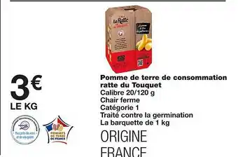 Monoprix Pomme de terre de consommation ratte du touquet offre