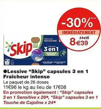 Monoprix Lessive offre