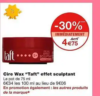 Monoprix Cire wax offre
