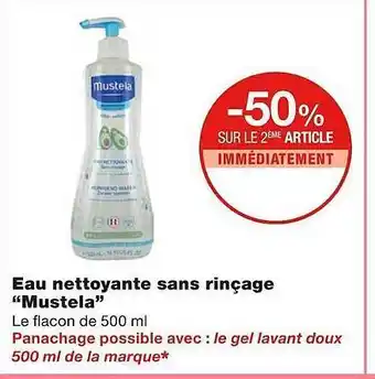 Monoprix Eau nettoyante sans rinçage offre