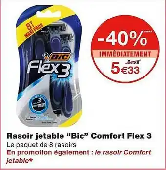 Monoprix Rasoir jetable offre