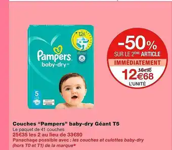 Monoprix Couches offre