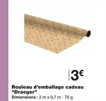 Monoprix Rouleau d'emballage cadeau offre