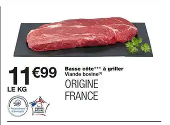 Monoprix Basse côte à griller offre