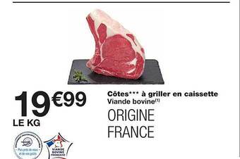 Monoprix Côtes à griller en caissette offre