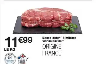 Monoprix Basse côte à mijoter offre