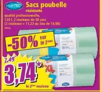 Norma Sacs poubelle résistants multitec offre