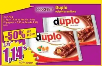 Duplo noisettes entières ferrero