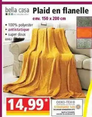 Norma Plaid en flanelle bella casa offre