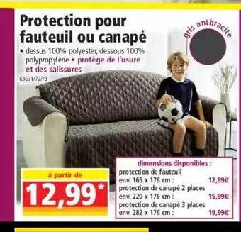 Norma Protection pour fauteuil ou canapé offre