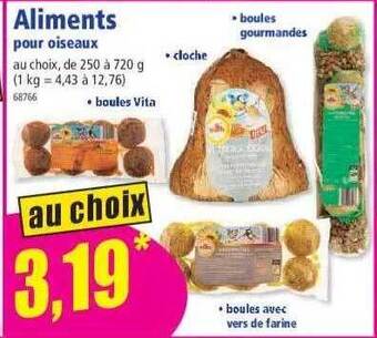 Norma Aliments pour oiseaux offre