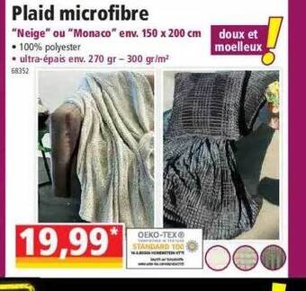 Norma Plaid microfibre offre
