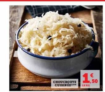 Super U Choucroute cuisinée offre