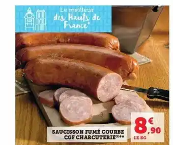Super U Saucisson fumé courbe cgf charcuterie offre