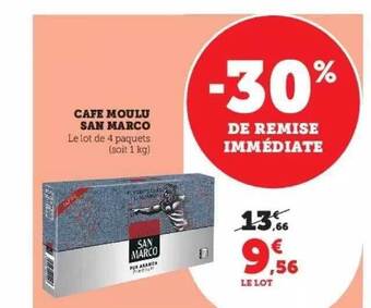 Super U Café moulu san marco offre