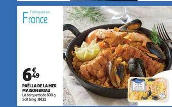 Auchan Paëlla de la mer maison briau offre
