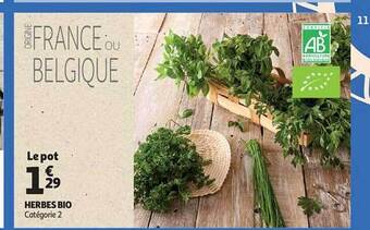 Auchan Herbes bio offre