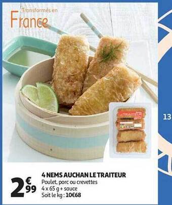 Auchan 4 nems auchan le traiteur offre