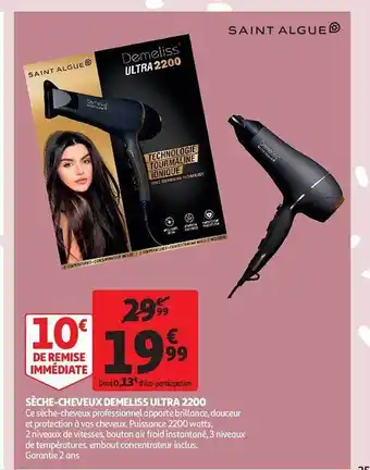 Sèche-cheveux demeliss ultra 2200