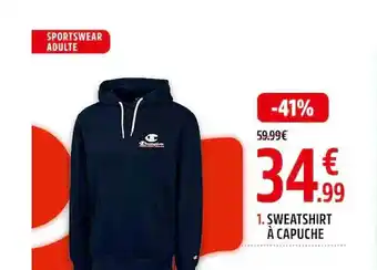 Intersport Sweat-shirt à capuche offre