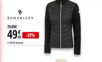 Intersport Veste femme sunvalley offre