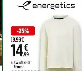 Intersport Sweat-shirt femme energetics offre