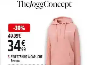 Intersport Sweat-shirt à capuche femme the jogg concept offre