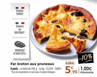 Thiriet Far breton aux pruneaux offre