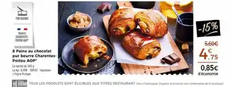 Thiriet 8 pains au chocolat pur beurre charentes-poitou aop offre