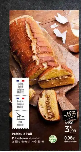 Thiriet Préfou à l'ail offre