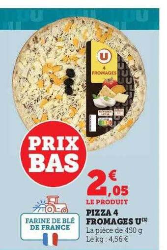 U Express Pizza 4 fromages u offre