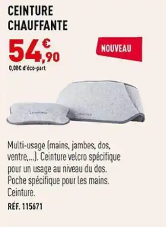 Ceinture chauffante