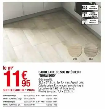 Brico Dépôt Carrelage de sol intérieur offre