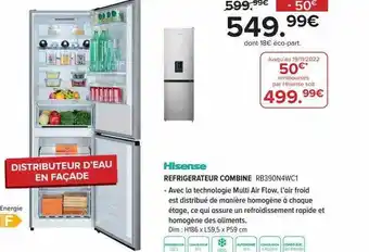 Gitem Réfrigérateur combiné hisense offre