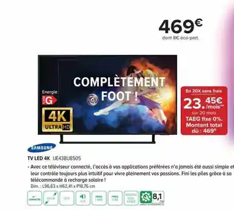 Gitem Tv led 4k samsung offre