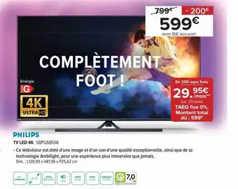 Tv led 4k philips