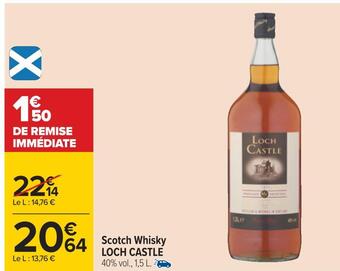 Carrefour Loch castle scotch whisky offre