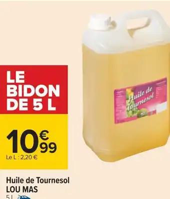 Carrefour Lou mas huile de tournesol offre